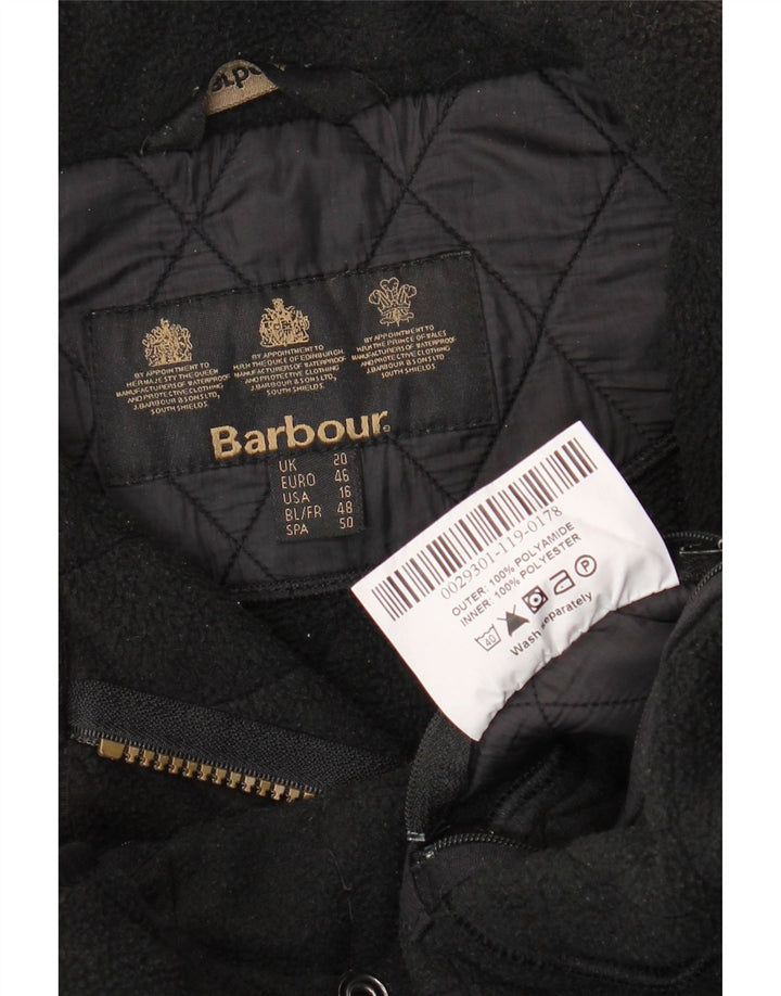 Jaqueta acolchoada feminina BARBOUR UK 20 2XL poliamida preta