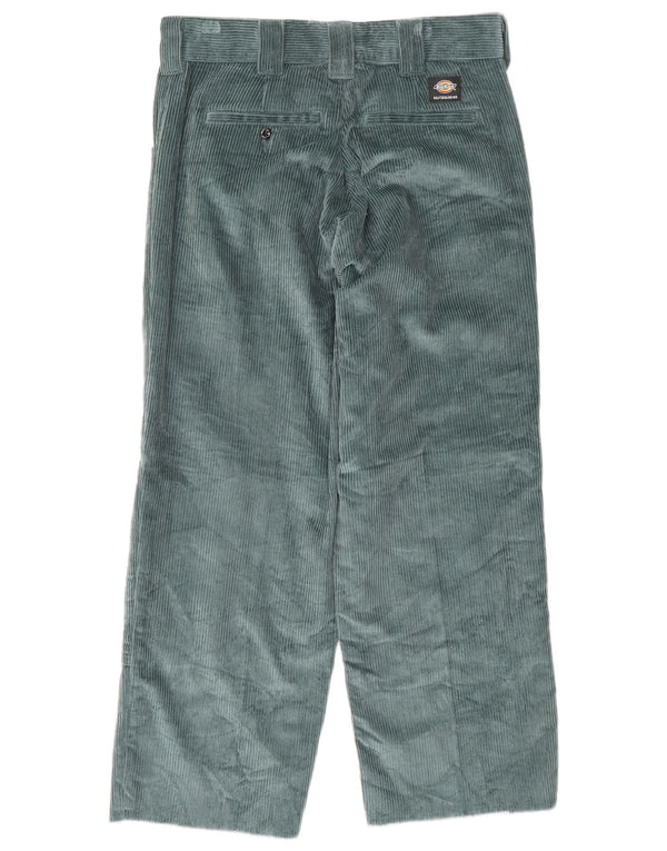 Dickies Mens Loose Fit Corduroy Trousers W32 L27 Green Cotton