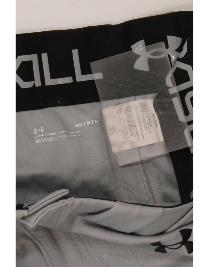 Calça de treino masculina UNDER ARMOUR poliéster cinza médio