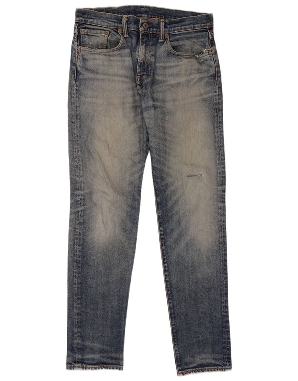Levi's Masculino 502 Tapered Jeans W31 L34 Azul Algodão
