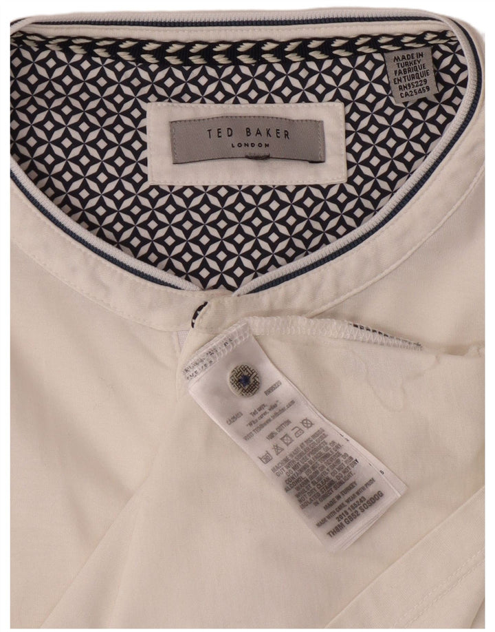 Camiseta masculina TED BAKER grande algodão branco
