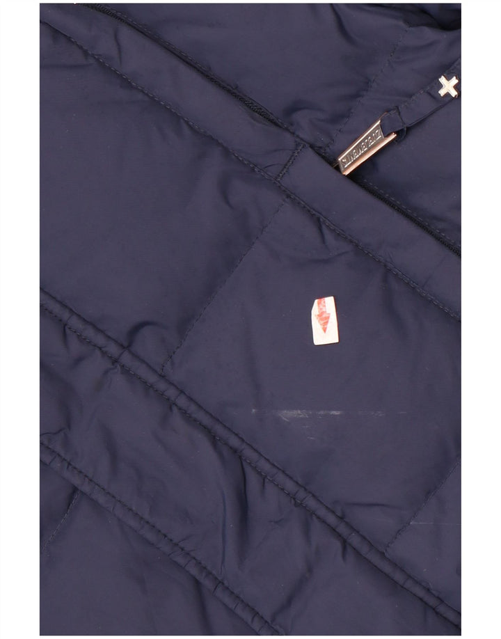 Jaqueta acolchoada feminina Zu Elements UK 36 pequena azul marinho poliamida
