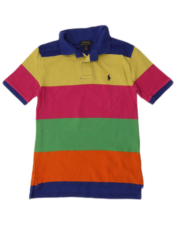 Camisa Polo Ralph Lauren Menina 10-11 Anos Média Listrada Multicolorida