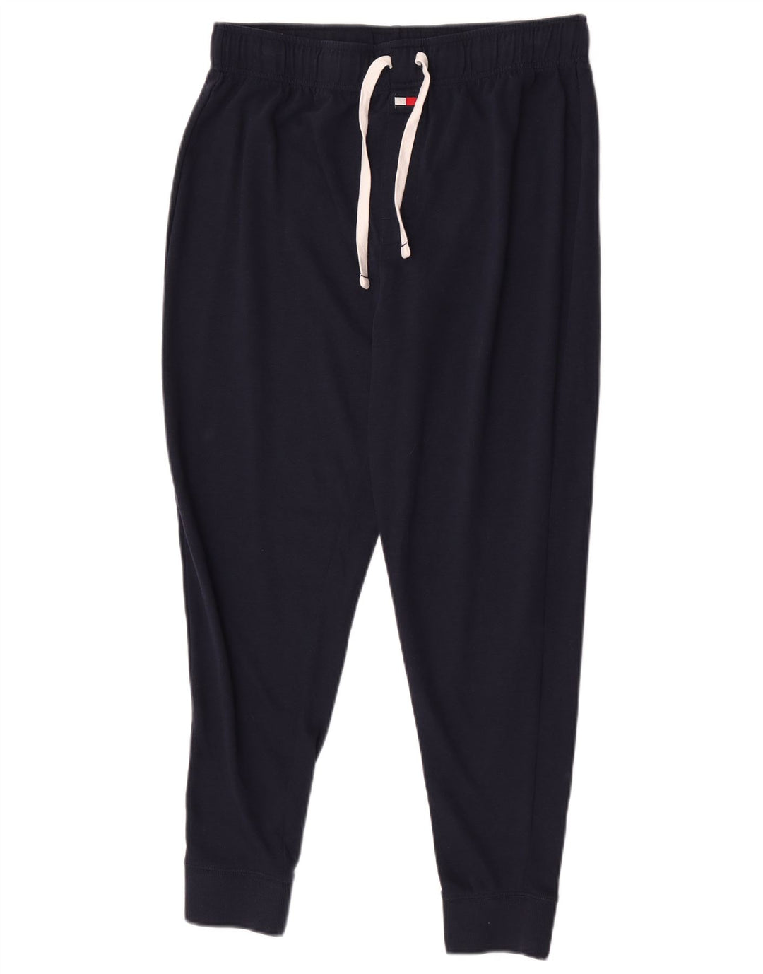 Tommy Hilfiger Calça de treino masculina Joggers médio azul marinho algodão