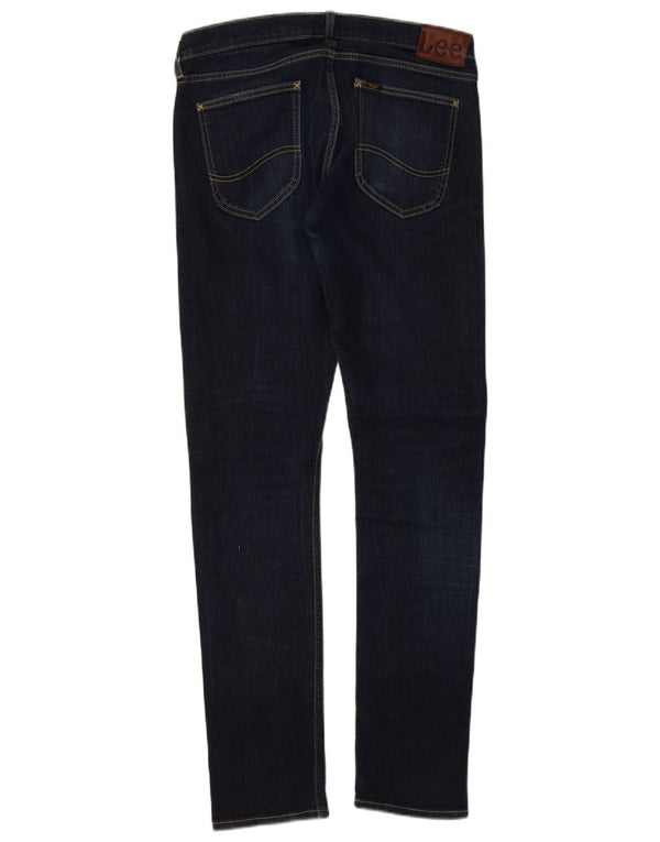 Lee Mens Luke Slim Jeans W33 L34 Azul Marinho Algodão