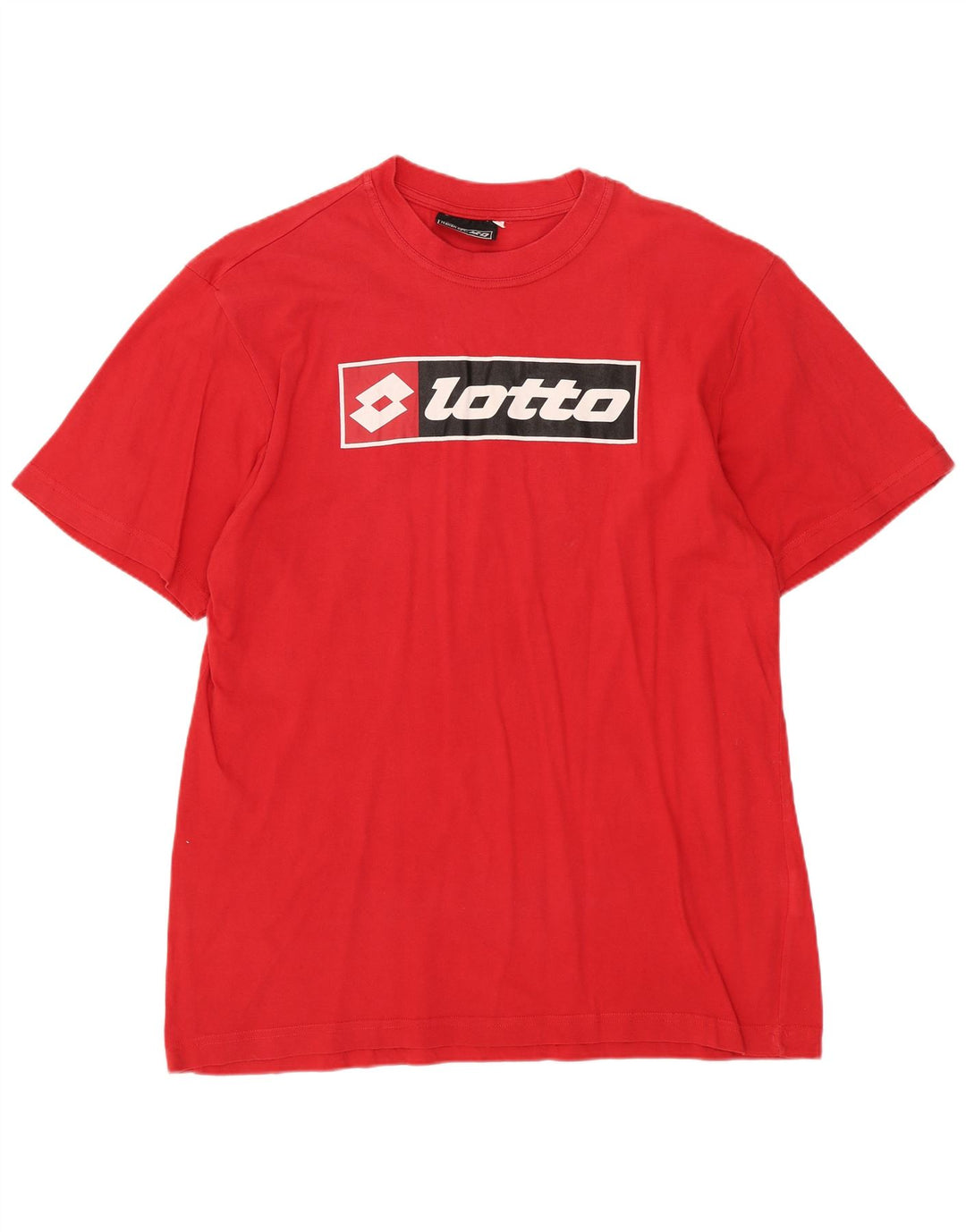 Camiseta gráfica masculina LOTTO Top médio algodão vermelho