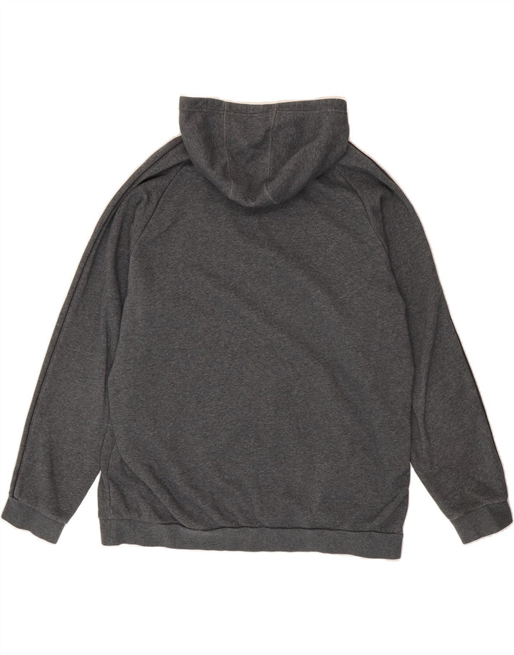 ADIDAS Mens Hoodie Jumper 2XL Grey Cotton Vintage Adidas and Second-Hand Adidas from Messina Hembry 