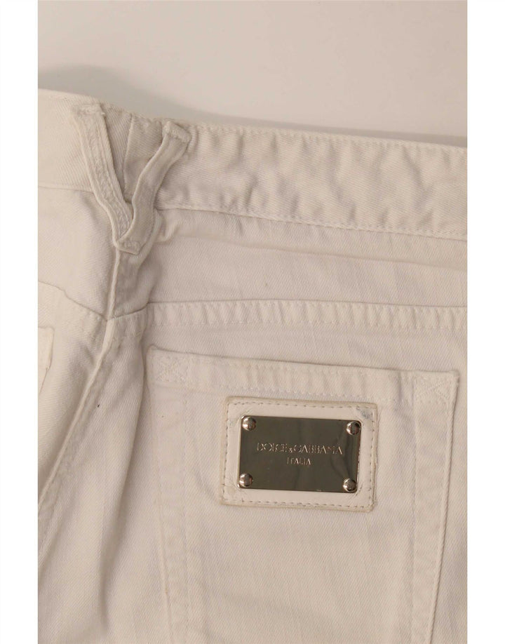 Dolce & Gabbana Jeans retos femininos W32 L30 Branco