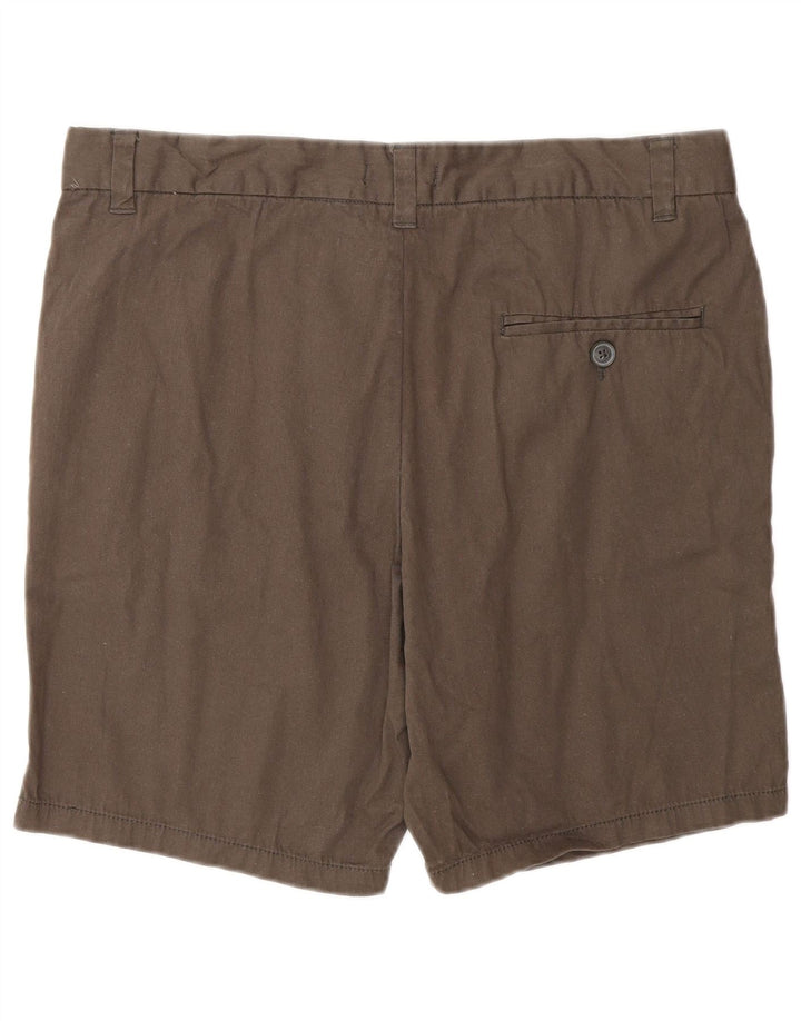 FRENCH CONNECTION Mens Chino Shorts Grande W34 Algodão Marrom