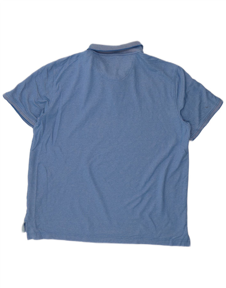 Camisa polo masculina IZOD 2XL algodão azul