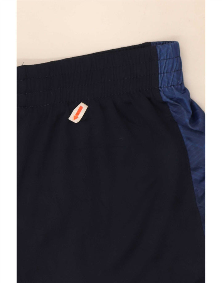 Shorts esportivos masculinos NFL 7-8 anos médio azul marinho poliéster colorblock