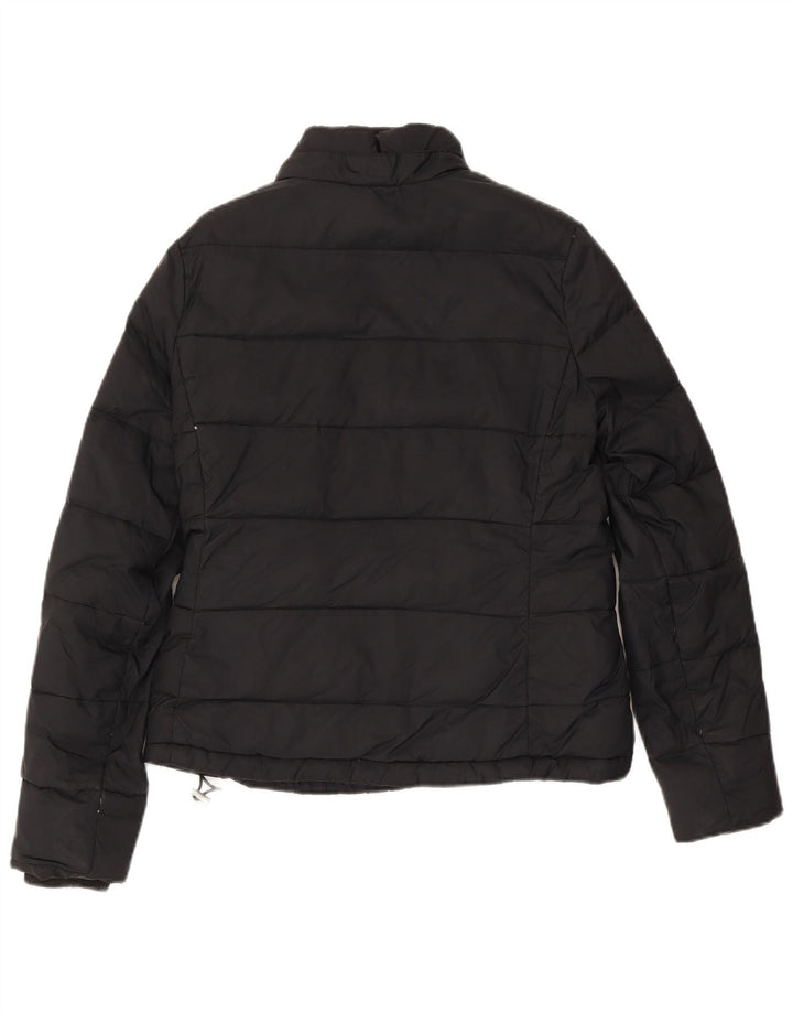 Jaqueta Sherpa feminina Jack Wills Reino Unido 12 nylon preto médio