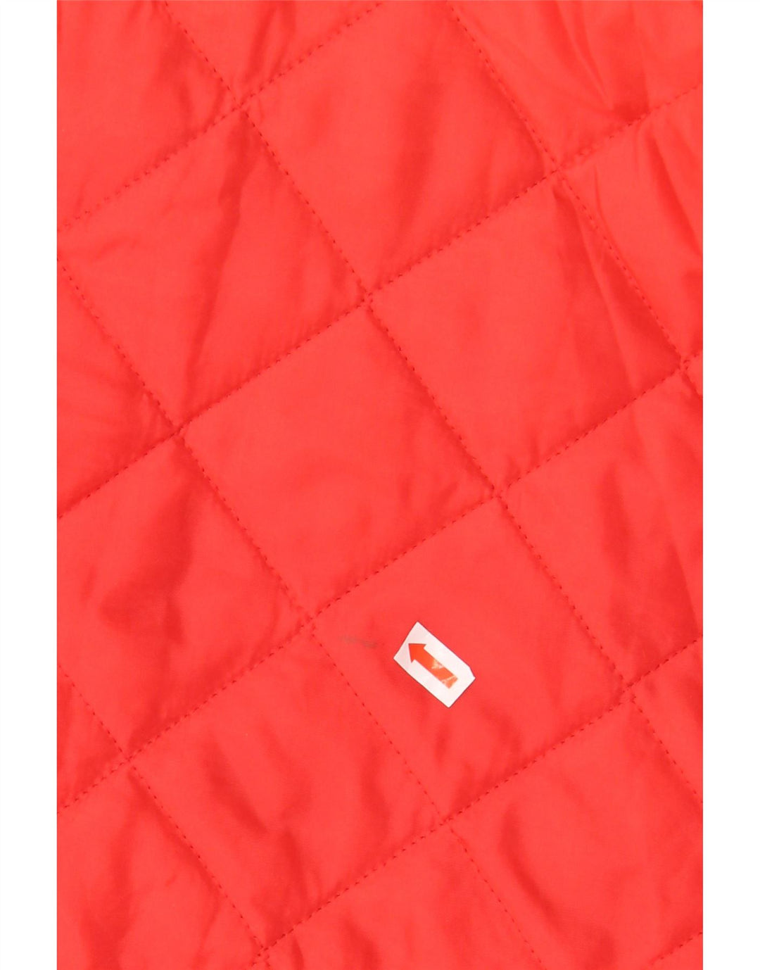 VINTAGE Womens Loose Fit Quilted Jacket UK 14 Medium Red Polyamide