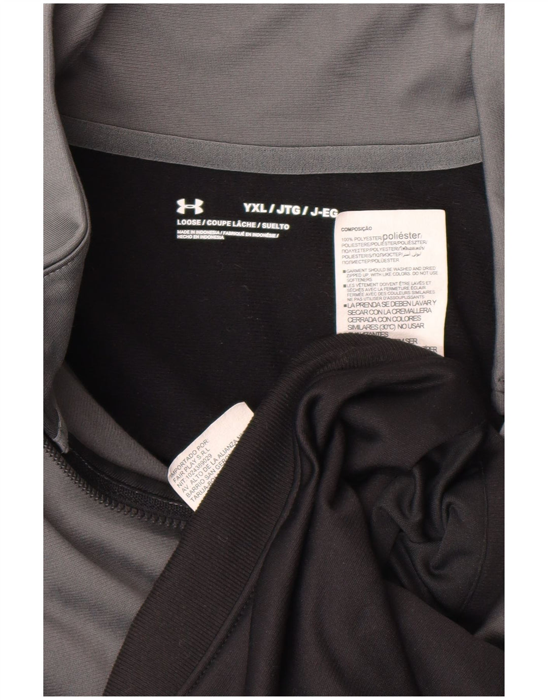 Jaqueta Under Armour Boys Tracksuit Top 13-14 Anos XL Cinza Colorblock