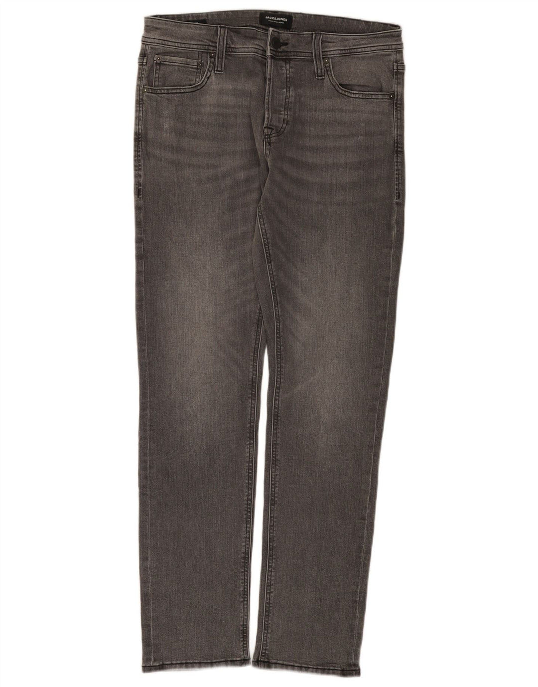 Jeans masculinos Jack & Jones Slim W32 L32 algodão cinza