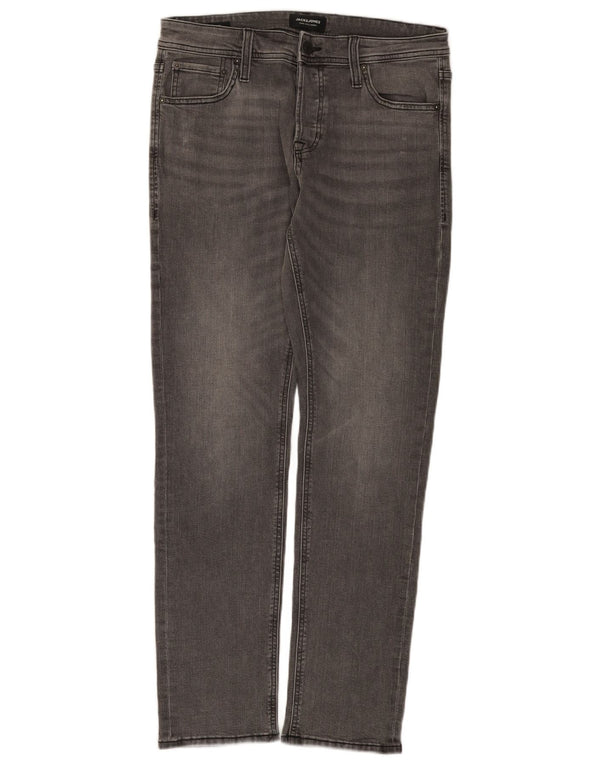 Jeans masculinos Jack & Jones Slim W32 L32 algodão cinza