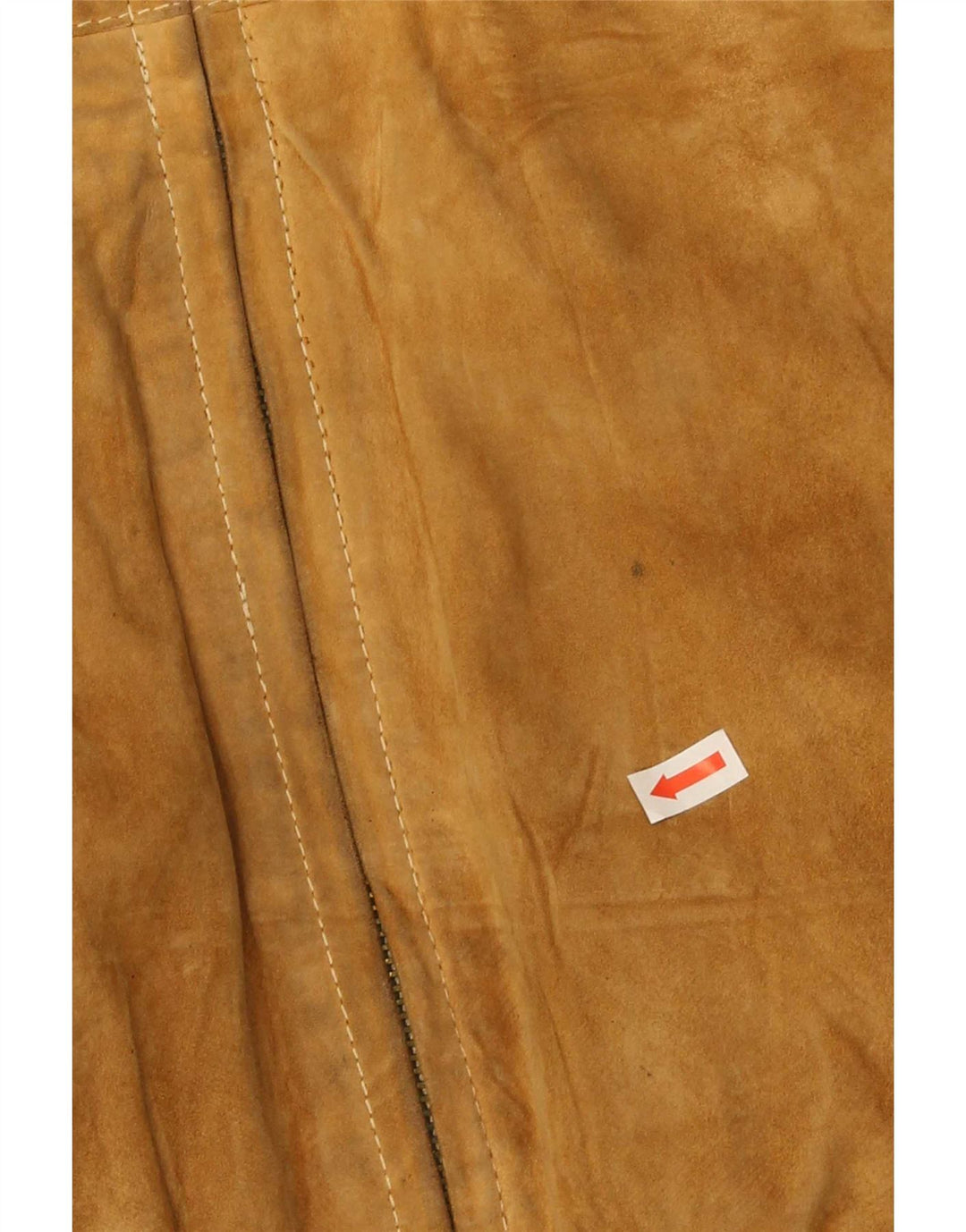 Jaqueta bomber masculina vintage de camurça IT 50 grande bege