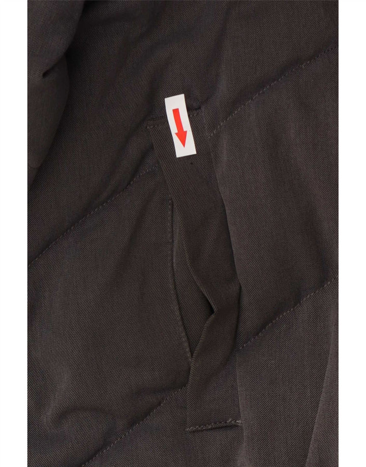 Moncler Casaco acolchoado feminino tamanho 4 cinza grande
