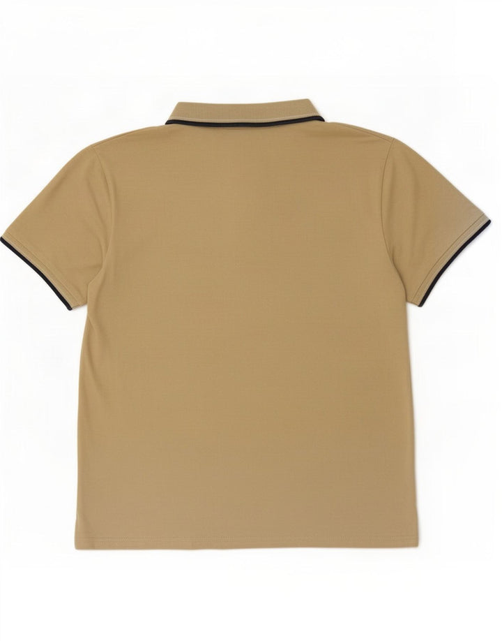 Camisa polo masculina Trussardi algodão bege médio