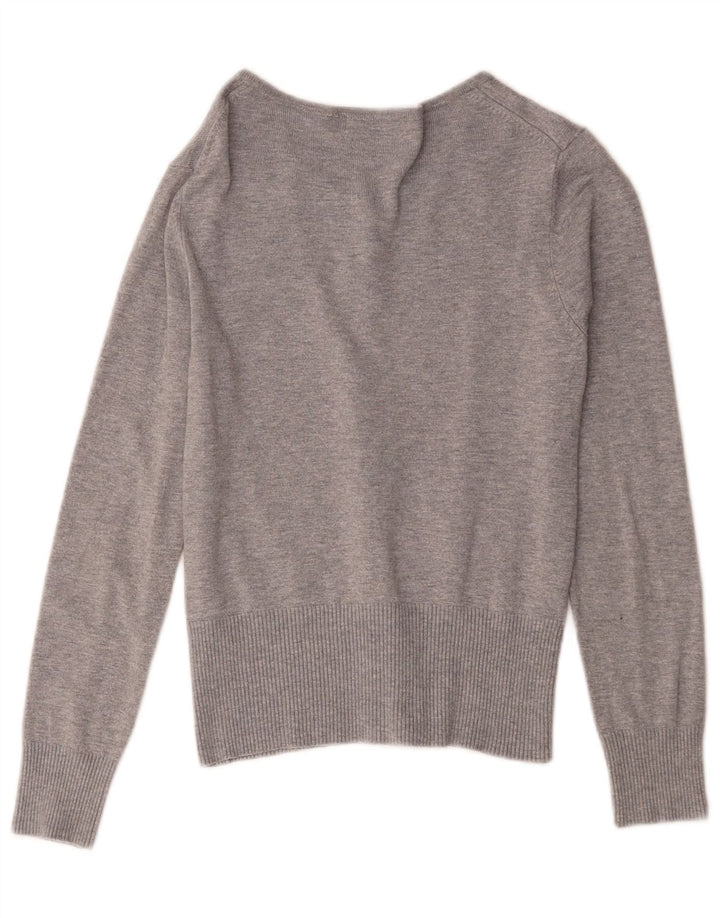 Suéter cardigã feminino Marks & Spencer Reino Unido 10 viscose cinza pequeno