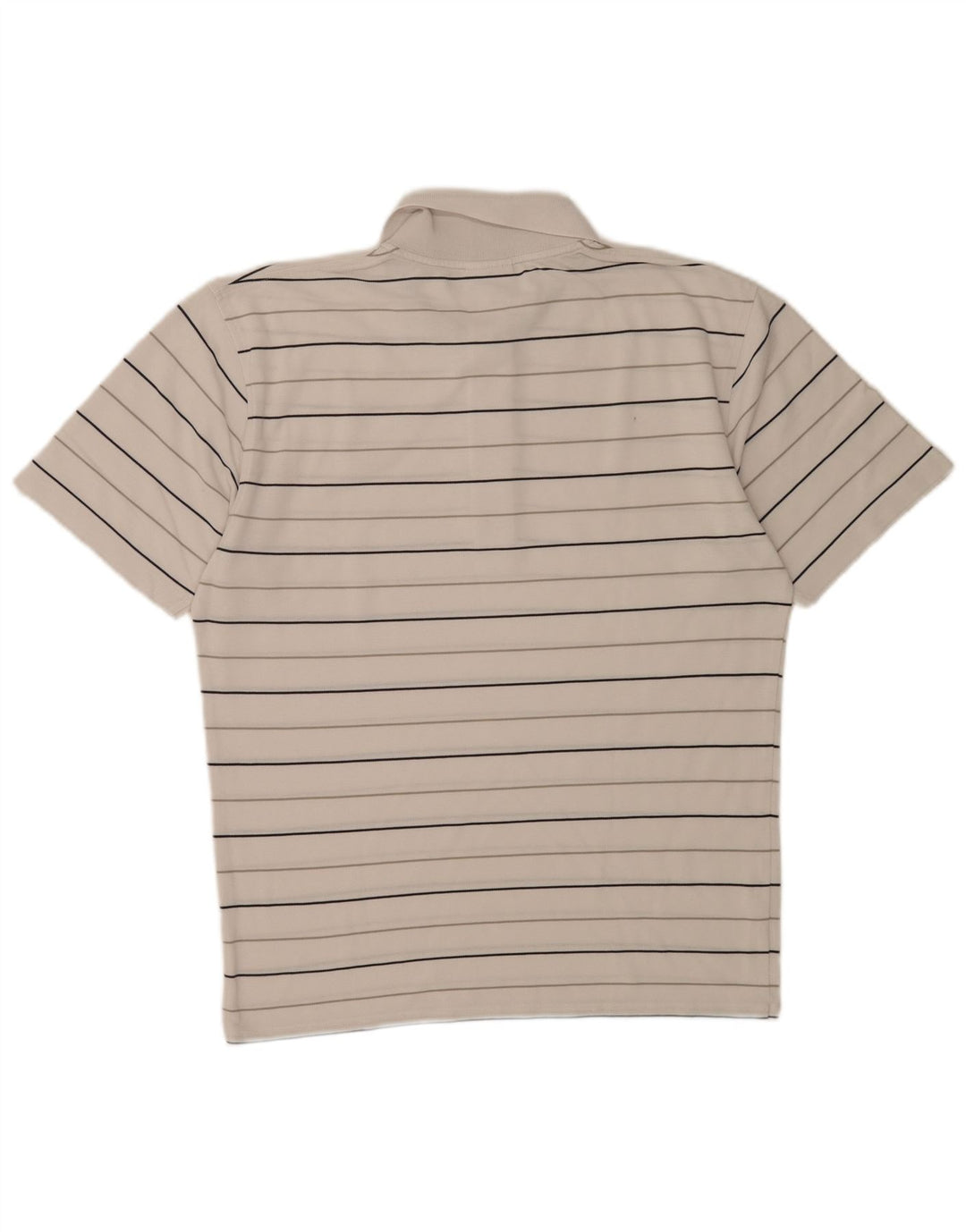 Camisa polo masculina Lacoste tamanho 4 médio branco listrado