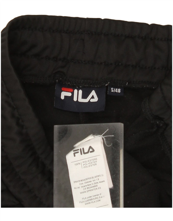 FILA Mens Calças de treino Joggers Pequeno Poliéster Preto