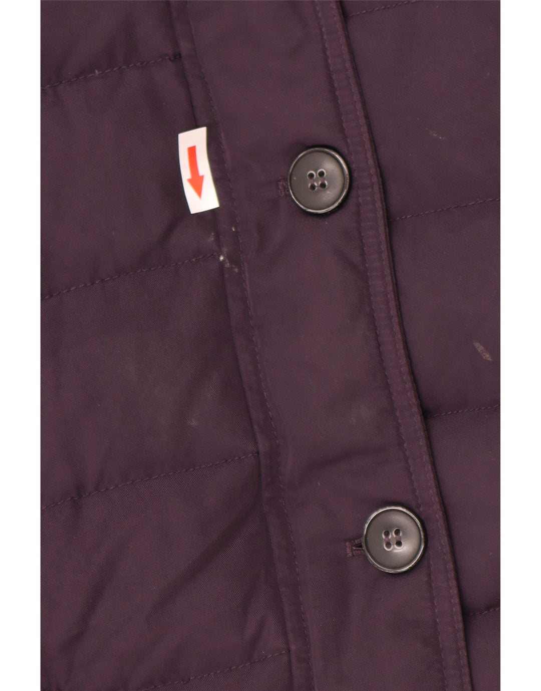 O revestimento acolchoado encapuçado Reino Unido 10 das mulheres da roupa do grupo poliéster roxo pequeno