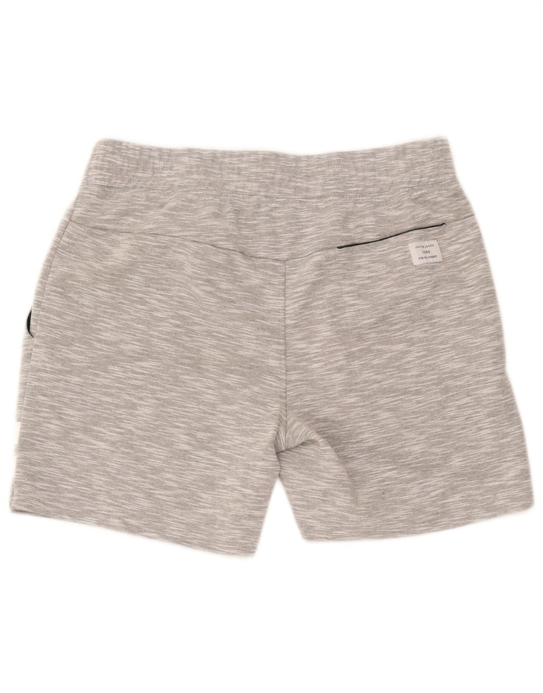 Shorts esportivos masculinos Jack & Jones, algodão manchado cinza médio