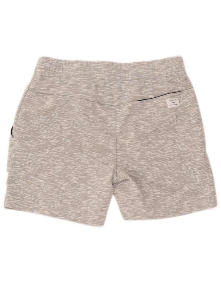 Shorts esportivos masculinos Jack & Jones, algodão manchado cinza médio