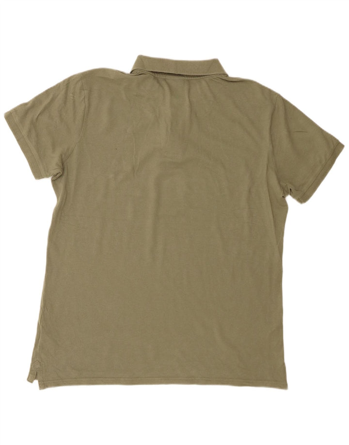 Camisa polo masculina Diadora grande algodão cáqui