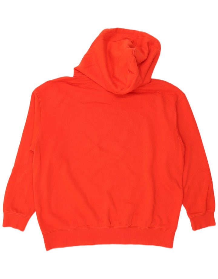 NIKE Mens Hoodie Jumper Médio Algodão Vermelho