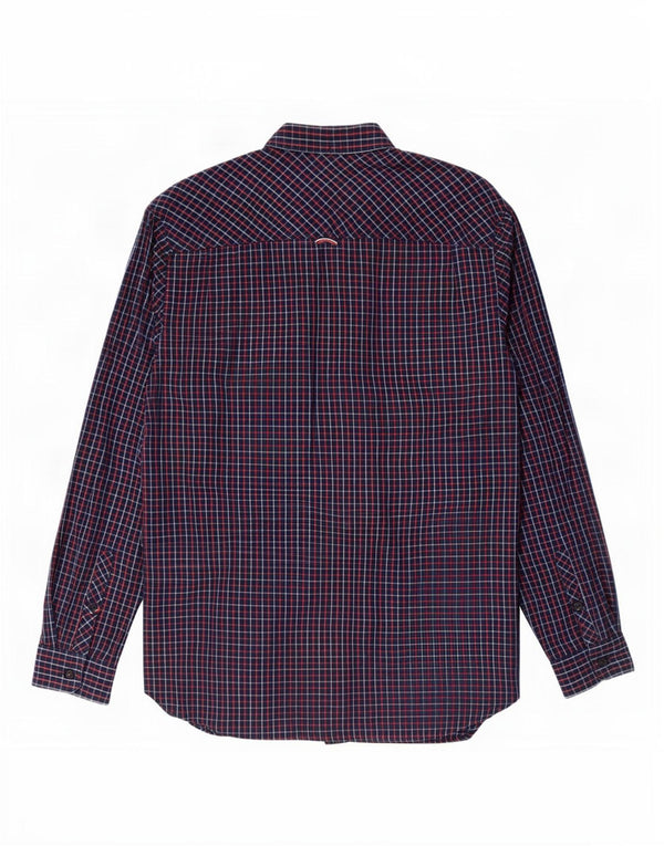 Camisa masculina Tommy Hilfiger Regular Fit XL azul marinho xadrez algodão