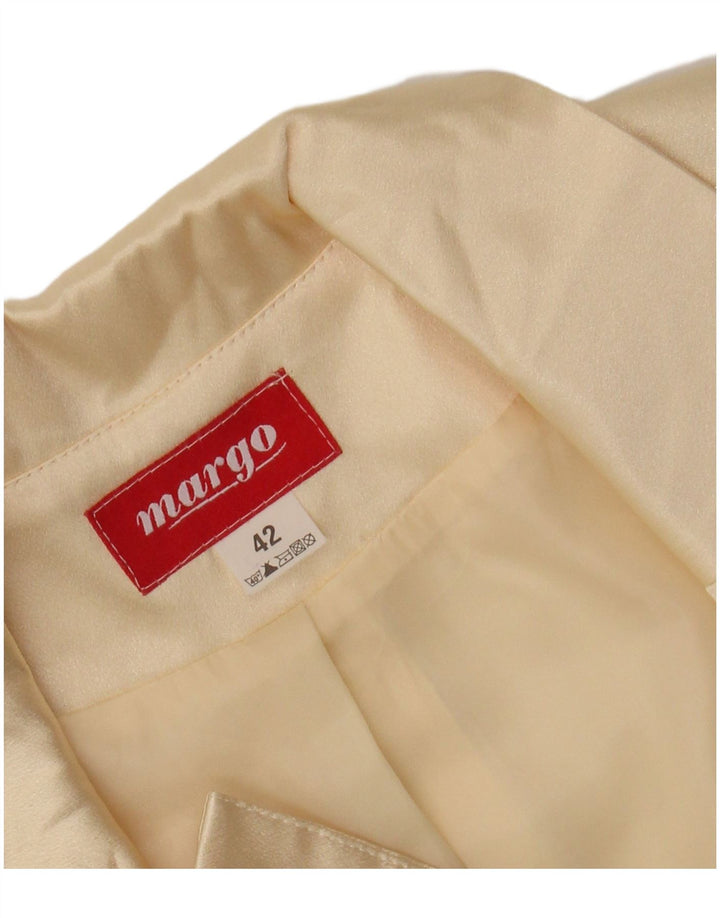 Bolero feminino vintage manga 1/2 IT 42 médio off white