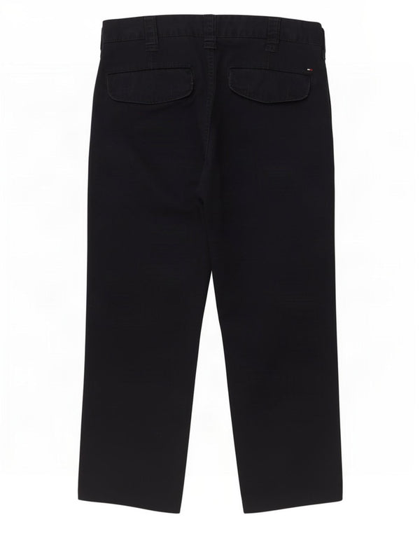 Tommy Hilfiger Meninos Calças Cropped 11-12 Anos W28 L21 Azul Marinho Algodão
