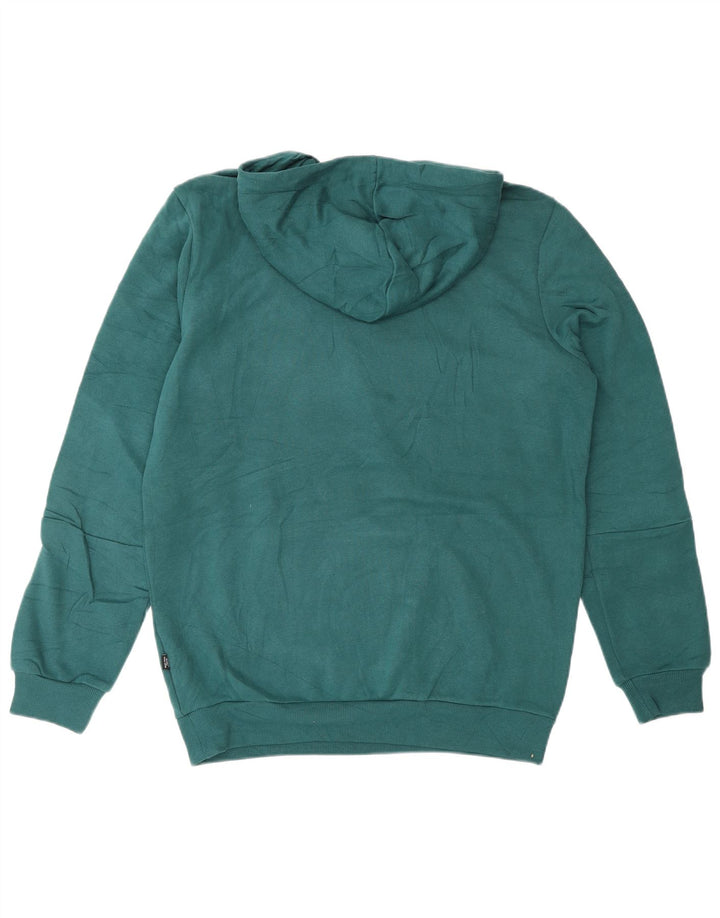 PUMA Mens Graphic Hoodie Jumper Pequeno Algodão Verde