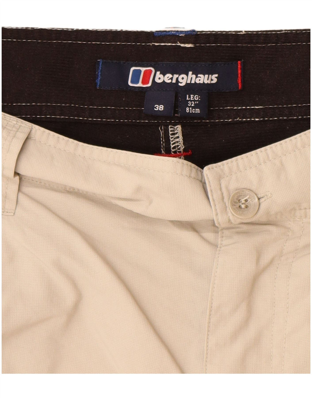 Shorts cargo masculino Berghaus W38 XL bege nylon