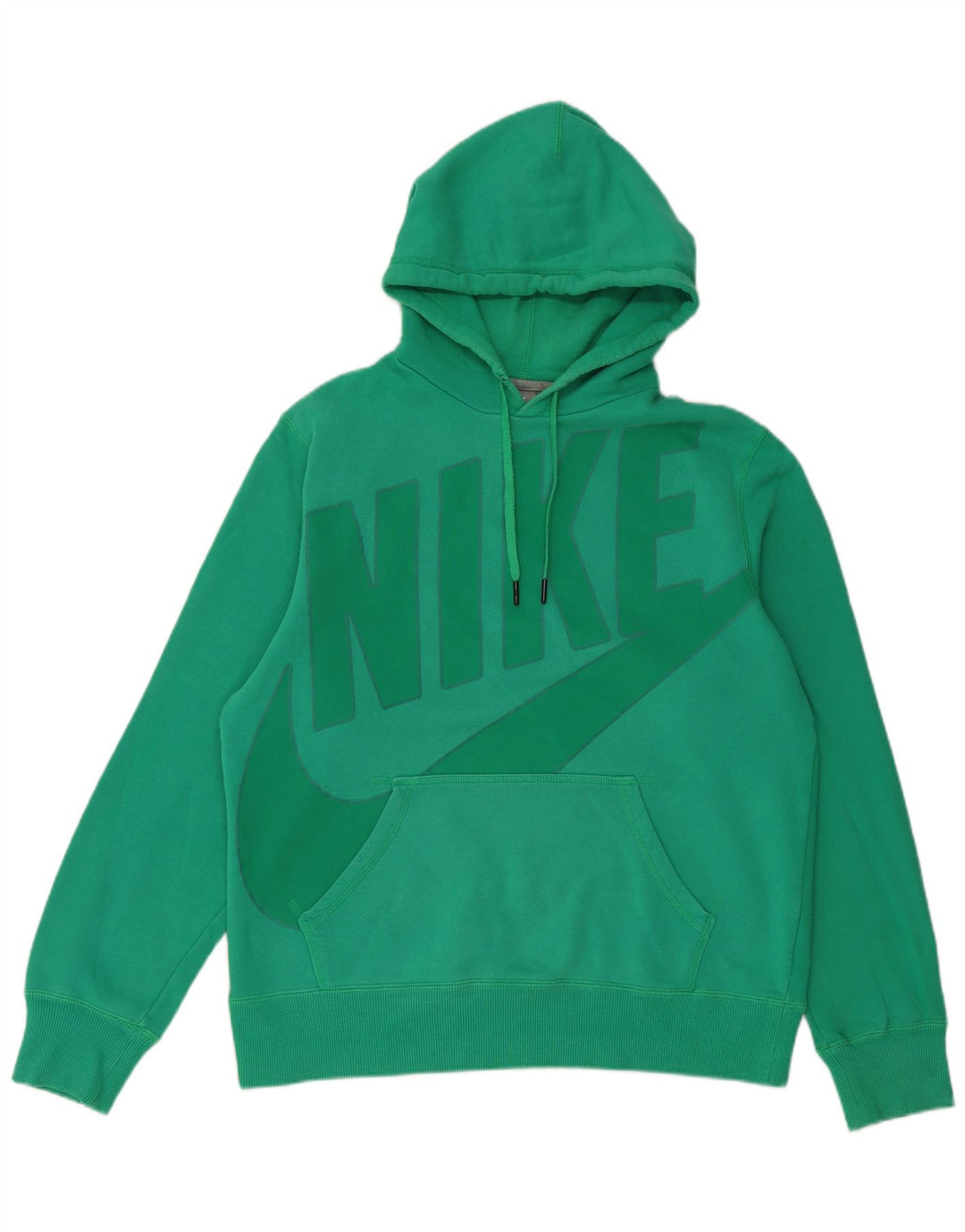 Jumper com capuz gráfico masculino Nike médio verde algodão