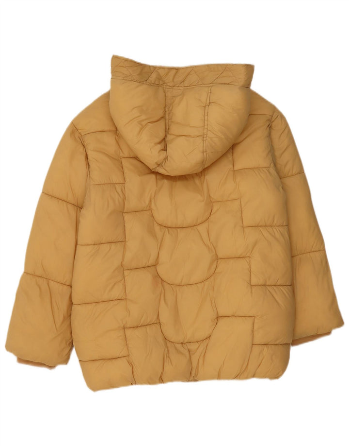 Zara Jaqueta acolchoada com capuz para meninas 11-12 anos poliamida amarela