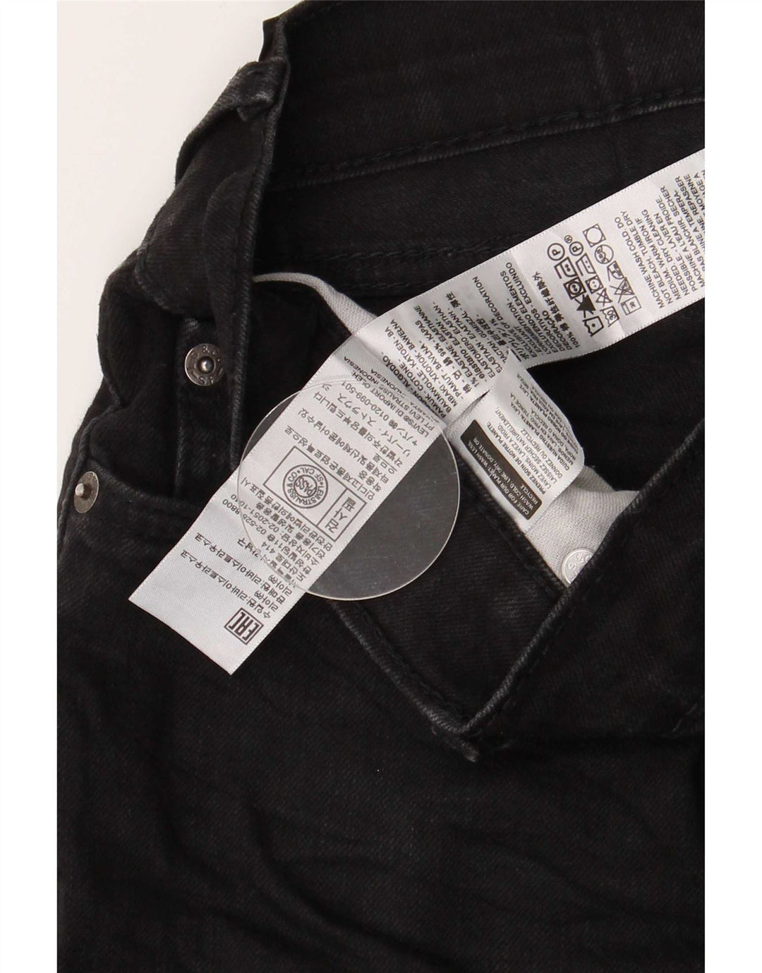 Levi's Masculino 511 Slim Jeans W40 L30 Algodão Preto