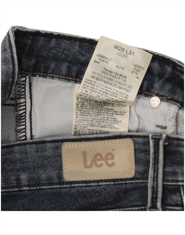 Lee Womens Jodee Skinny Jeans W28 L31 Azul Marinho Algodão