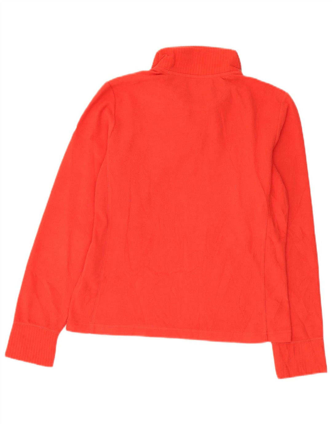 Jumper de lã feminino Champion Easy Fit com zíper e gola UK 14 poliéster vermelho médio