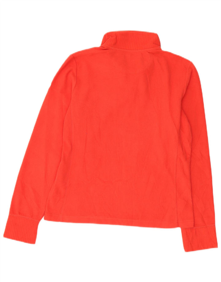 Jumper de lã feminino Champion Easy Fit com zíper e gola UK 14 poliéster vermelho médio