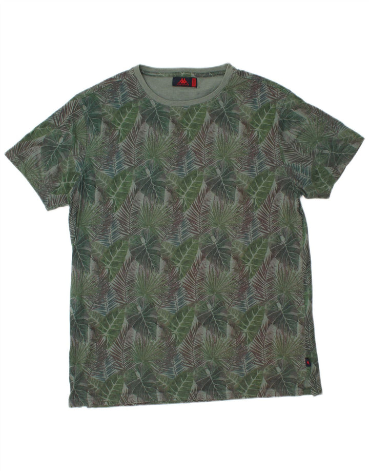 Camiseta masculina Kappa Top XL algodão floral verde