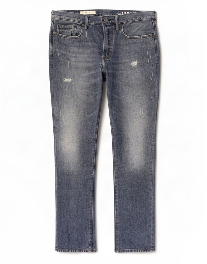 Gap Mens Slim Jeans W32 L32 Azul Algodão