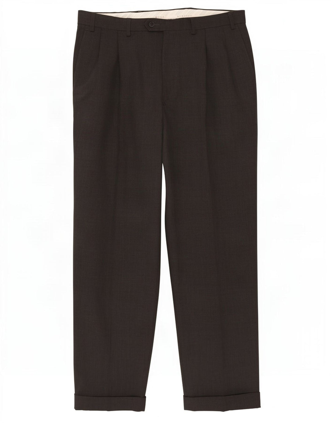 Calça masculina Marks & Spencer Stretch Pegged Suit W36 L31 Poliéster cinza