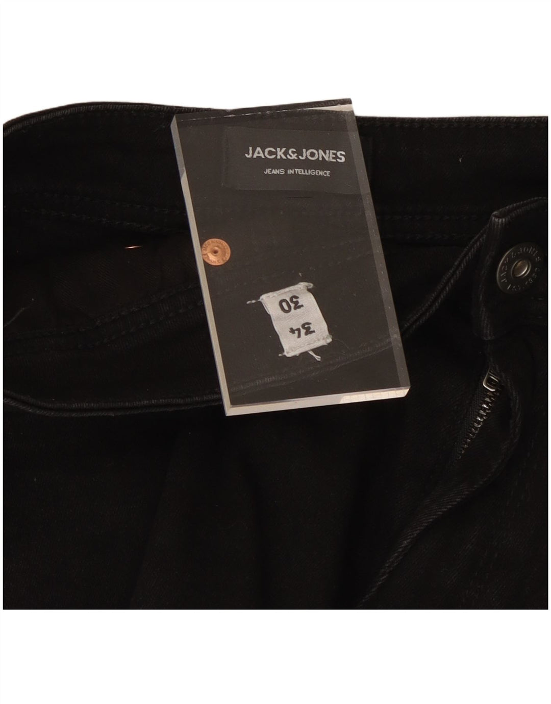 JACK & JONES Mens Liam Jeans Skinny W34 L30 Preto