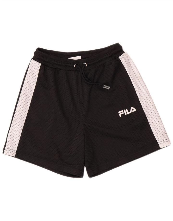 Shorts esportivos feminino Fila UK 2 2XS preto poliéster