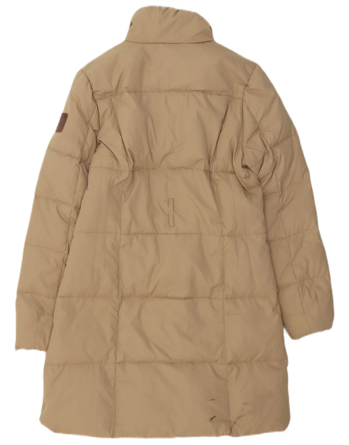 Casaco acolchoado feminino Puffa UK 14 poliéster bege médio