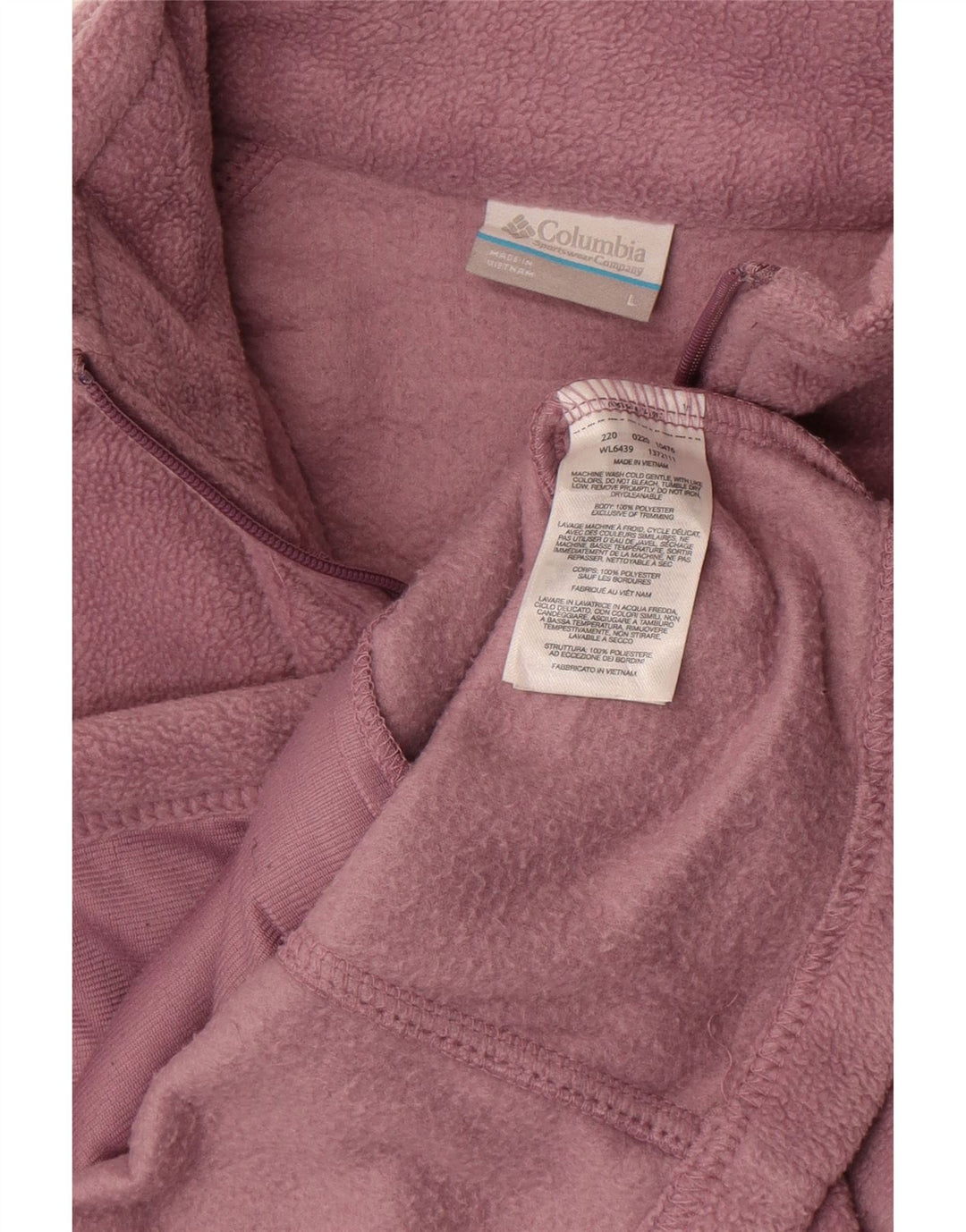 Jaqueta de lã feminina Columbia UK 16 grande poliéster roxo
