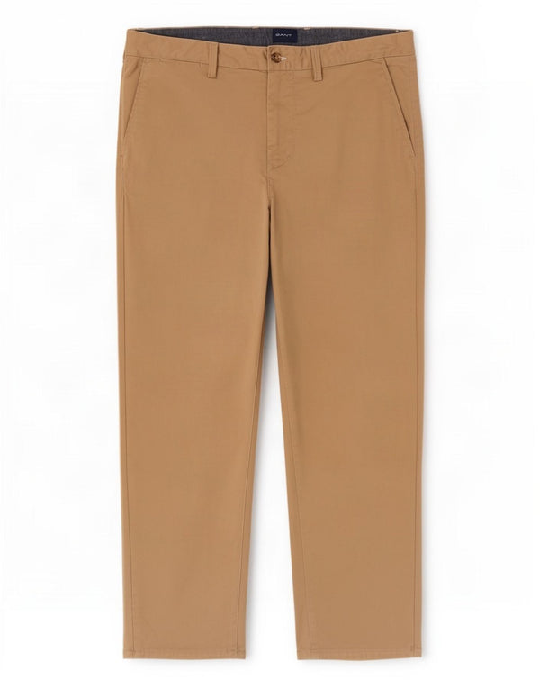 Calça Chino Regular Masculina Gant W36 L30 Algodão Bege